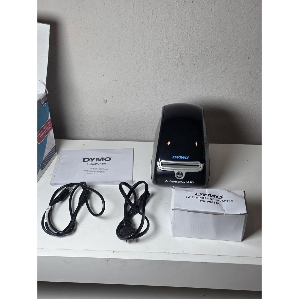Dymo LabelWriter 450 Thermal Label Printer 1750110 w/ Power Cord And Box - Picture 3 of 12